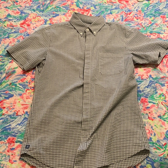 Mizzen+Main Other - Mizzen & Main trim fit short sleeve button down. Gingham print in grey